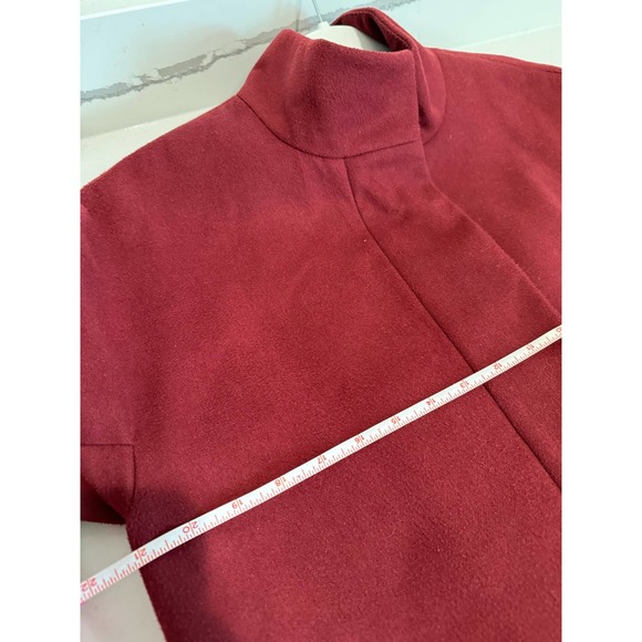 Old Navy Two-Pocket Full Zip Pea Coat‎ Merlot Size Medium - Picture 7 of 7